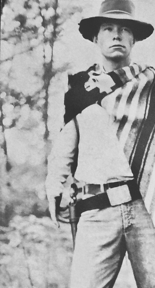 realJohnGilbert's tweet photo. Then: Solitary Cowboy in the woods.  
Now: #SocialDistancing near the beach. https://t.co/6CQnHllpTe