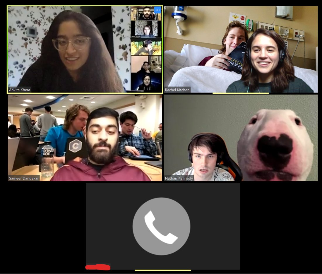 GoblinsVT's tweet photo. Yes Niles, we can hear you! We've been able to get our mobile app to communicate with our backend using HTTP requests, and now we're able to serve up data from our blockchain on the app. #VTBlockchain @VT_CS @VTEngineering @zoom_us @discord https://t.co/FZegvNL2ak