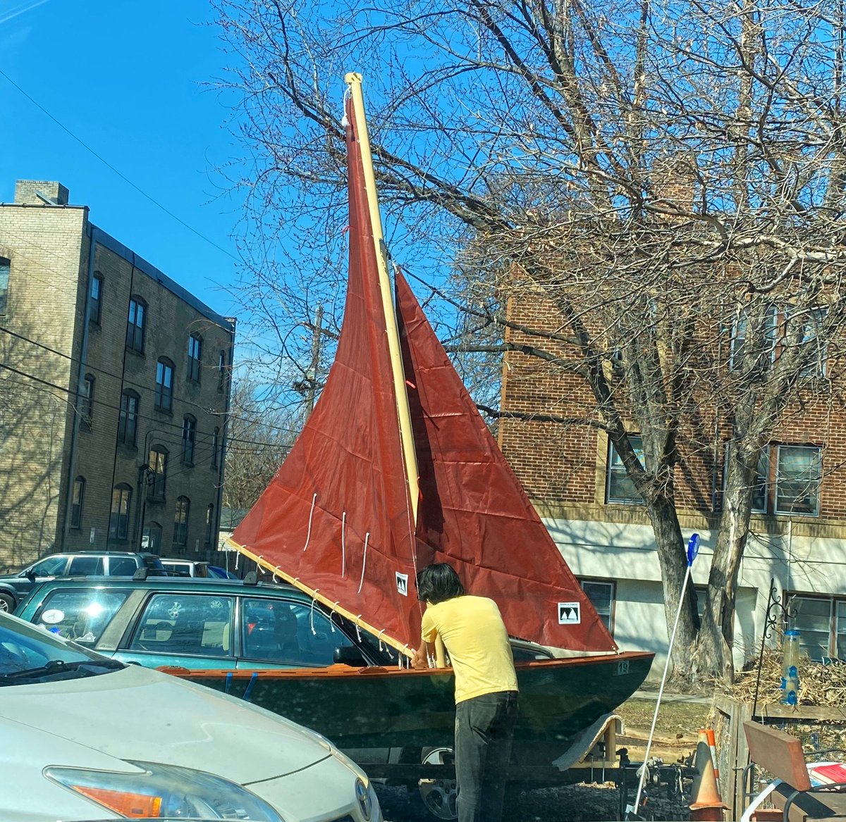 Update: there’s a sail now!