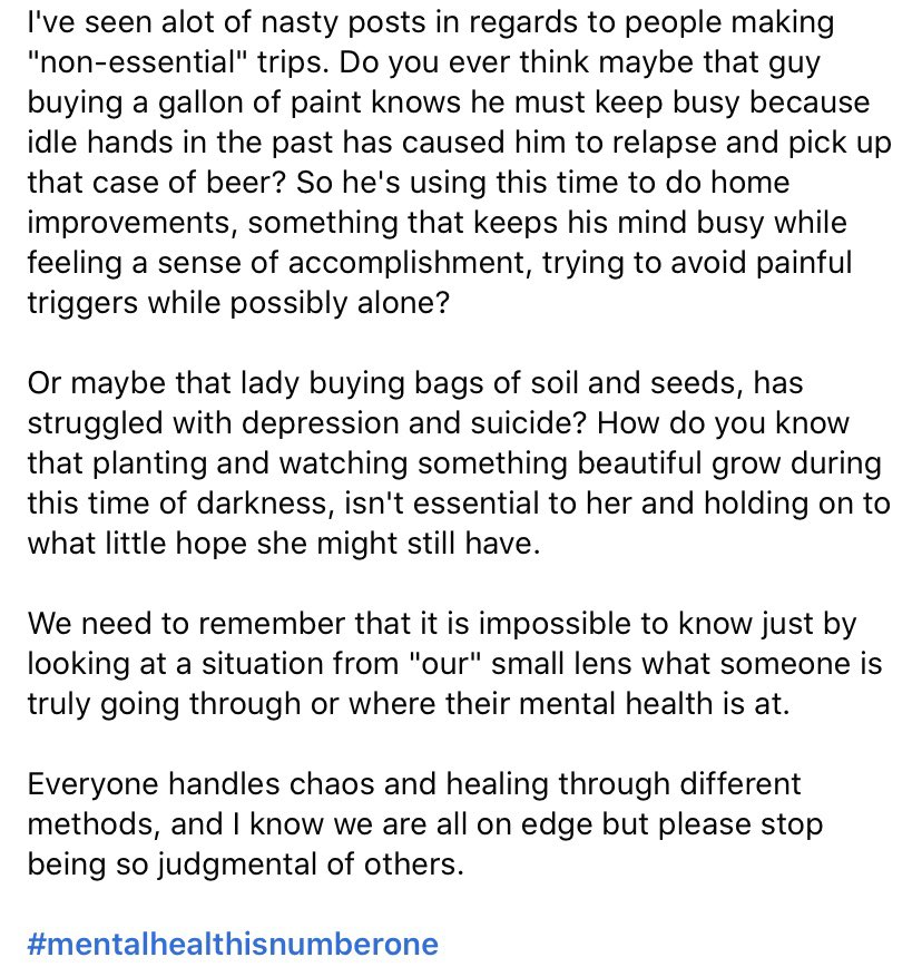 jessicadillon20's tweet photo. twitter needs to see this. please just try to be kind and understanding to everyone during this stressful time https://t.co/jCkri507dc