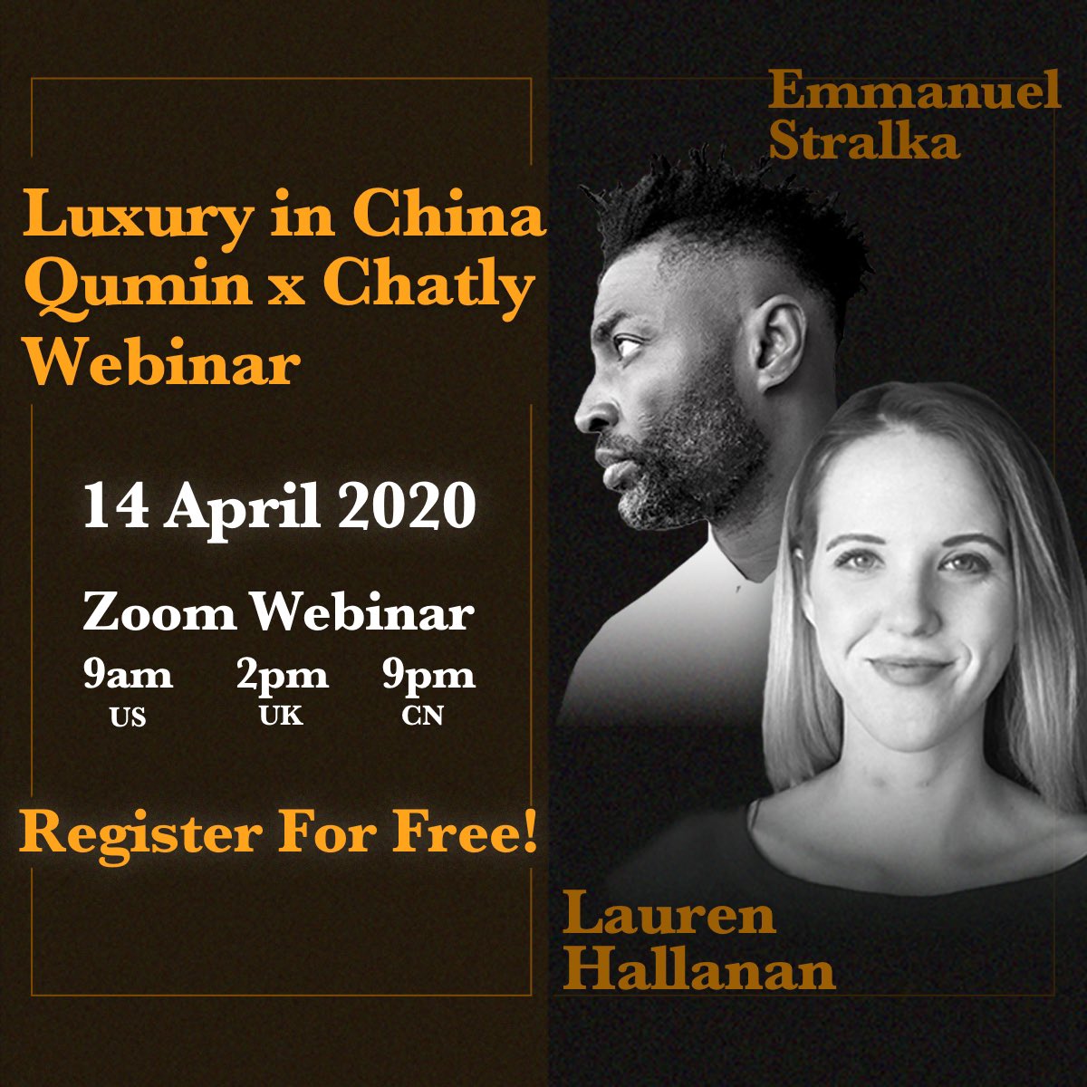 ✨Have you signed up yet? ✨ Be sure to register for next week's webinar "Luxury in China in the Wake of COVID-19" cohosted with <a href="/Qumin/">qumin</a>! 

Learn more and register here: zoom.us/webinar/regist…

#luxury #COVID19 #chineseconsumers #luxuryindustry