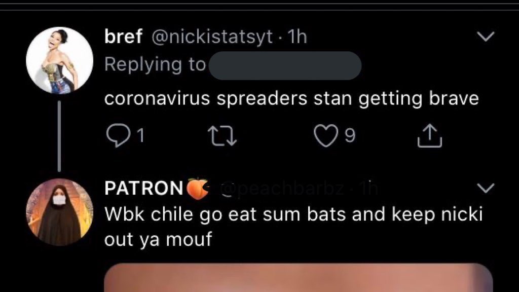 Being more r*cist : saying that bts has corona & they are the ones who spread it sis the virus didn’t go to Korea & secondly if y’all btches actually searched it up it was at Italy y’all so disgusting this why nobody likes barbz