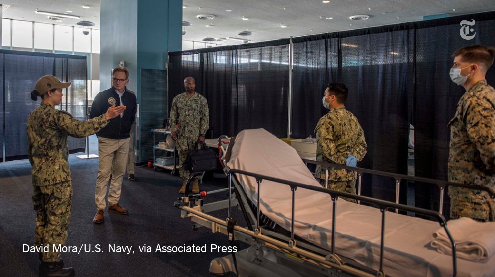 nytimes's tweet photo. Breaking News: The acting Navy secretary, Thomas Modly, resigned after his bungled response to a coronavirus outbreak on an aircraft carrier set off an outcry https://t.co/u9hvLJr7Xv https://t.co/M1qjXl2pfF