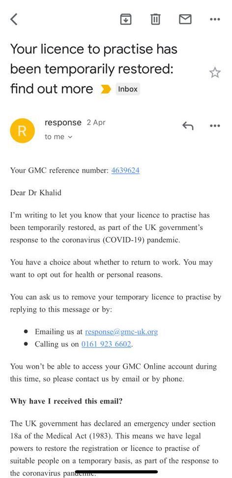 It’s #WorldHealthDay today. I have been following with deep admiration the stories of my fellow health workers around the world who are fighting #COVID19 on the frontlines. Today, I am joining the fight too and be where I am needed. #NHS