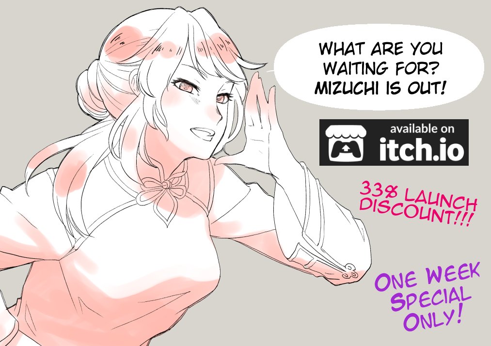 AikasaColle's tweet photo. We are proud to present Mizuchi 白蛇心傳 with a special 33% launch discount week! Times are tough for everyone right now, and we want as many of you to play this game and find some yuri joy ^_^ Please RT!

https://t.co/EurNoHjT9a

#mizuchi #vndev #百合 #yuri #visualnovel #lgbt https://t.co/QniQCPIhwe