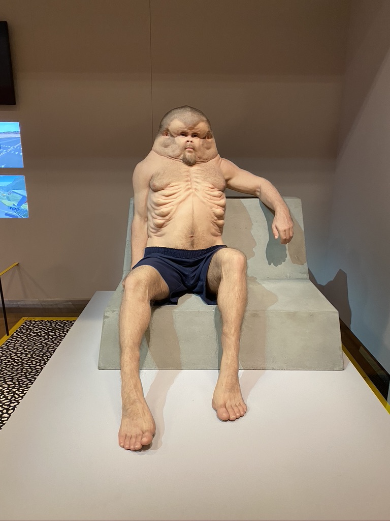 57 The Australian TAC are infamous for their sensational ads, urging drivers against DUI and not to speed. Here they commissioned Patricia Piccinini to create Graham, a projection of what a human being might look like if they were to evolve to naturally survive car crashes.