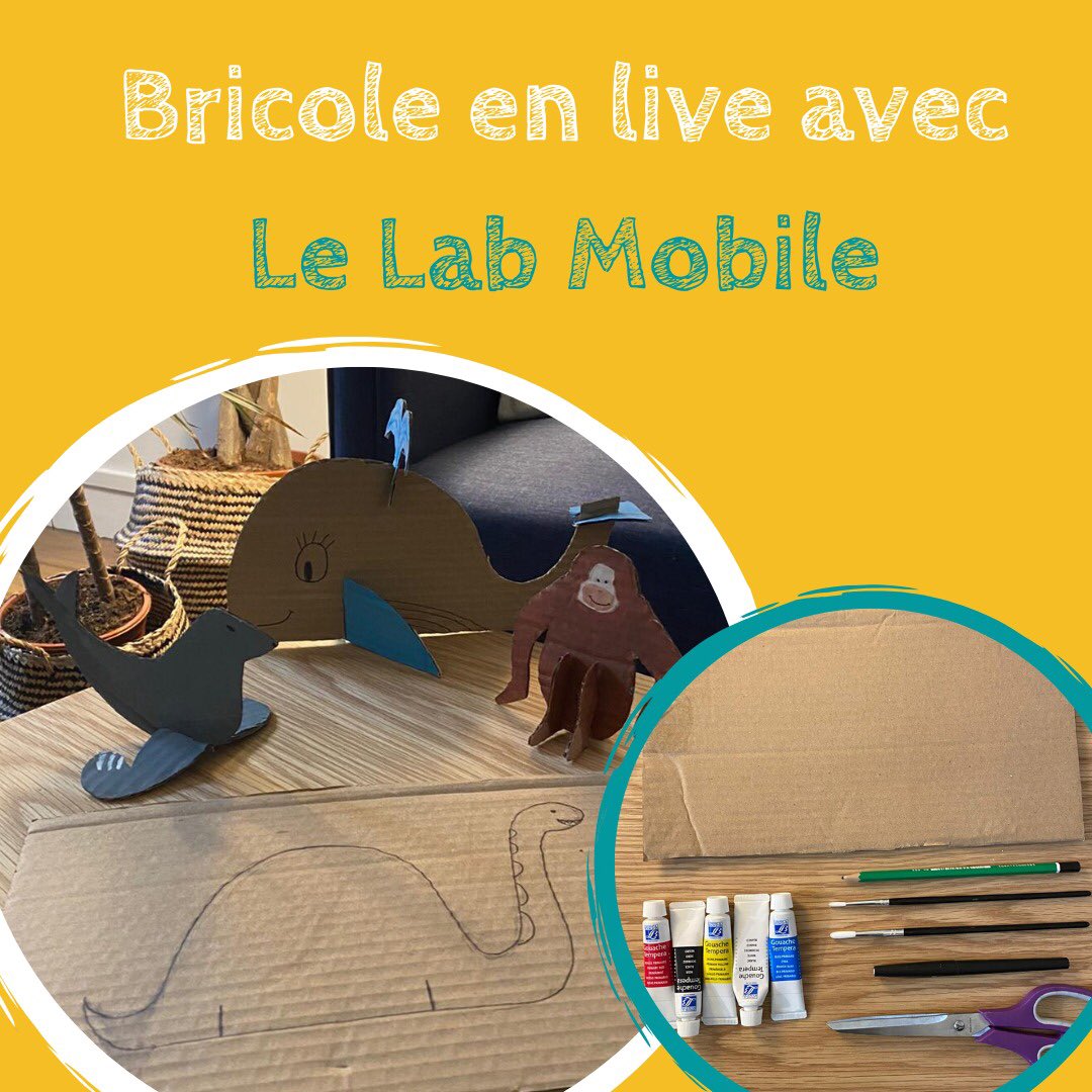 🐯 BRICOLE EN LIVE AVEC SARAH ! 🐷
Demain à 11h, retrouve Sarah pour un Live sur Facebook. Découvre comment fabriquer tes figurines animaux en carton !
Prépare du carton, un crayon à papier, du ciseaux, de la peinture ou des feutres et de... toute ta créativité !! ✨
A demain 😄