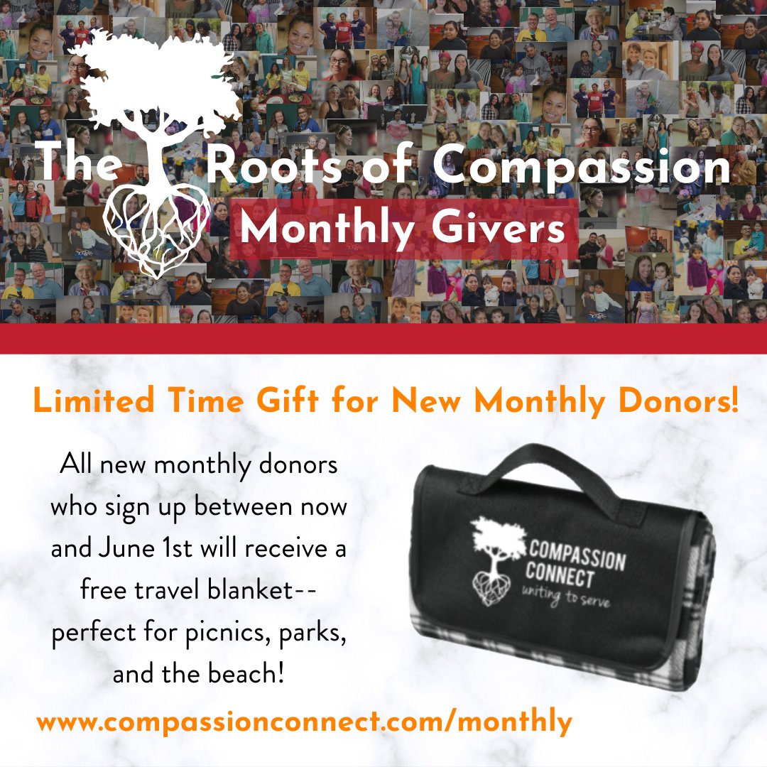 Today is AZ Gives Day! Please consider supporting Compassion Connect today. Give a one time donation, or sign up to be a monthly donor at only $35/month and receive our Roots of Compassion picnic/travel blanket!

azgives.org/compassionaz