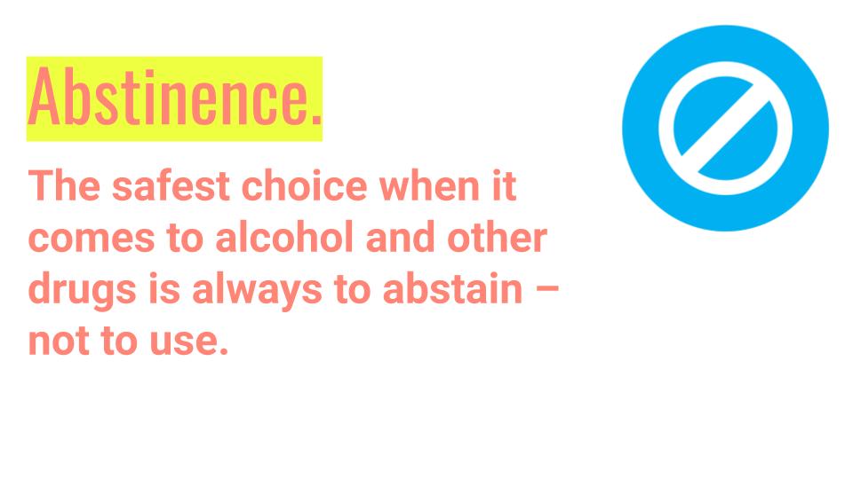  #Abstinence is harm reduction. That said, abstinence-only drug education doesn't work. Abstinence is one of the many  #HarmReduction methods.