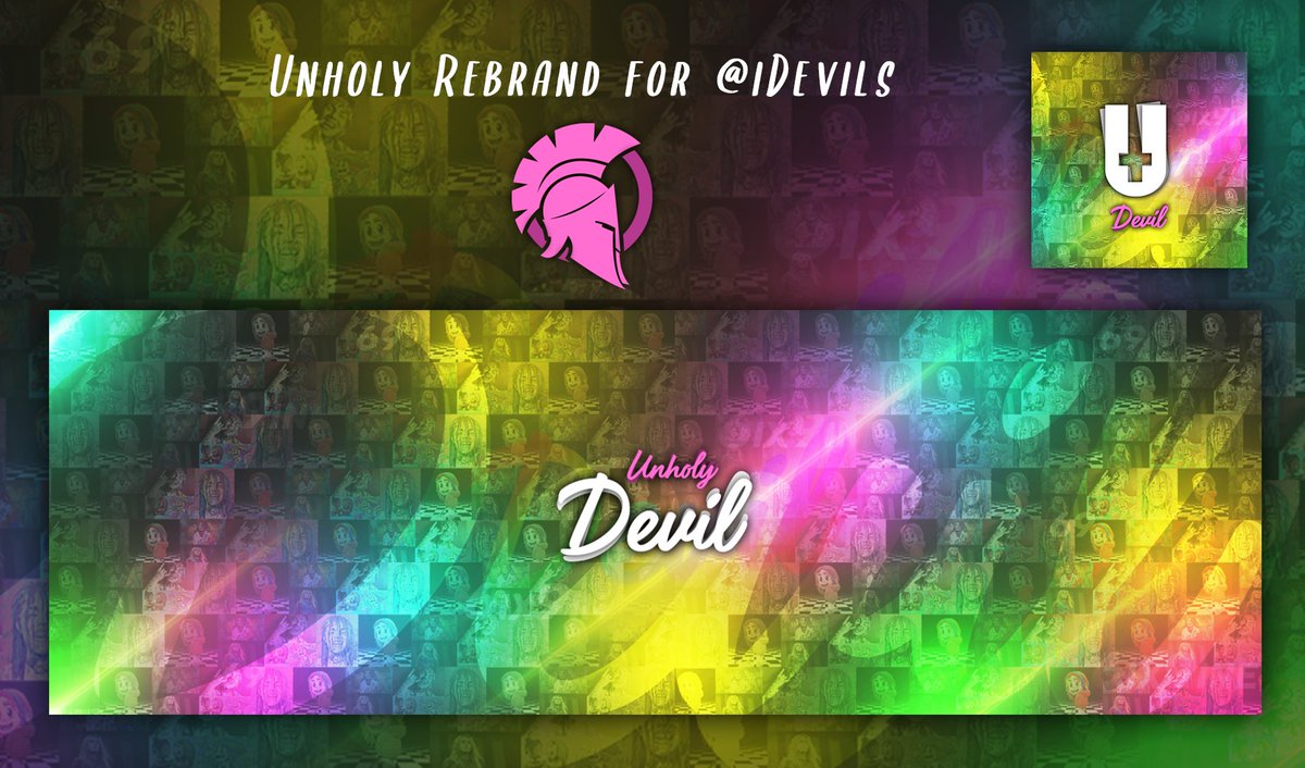 Sehvrs's tweet photo. Unholy Rebrand for @iDeviIs https://t.co/I0JTGEs21n