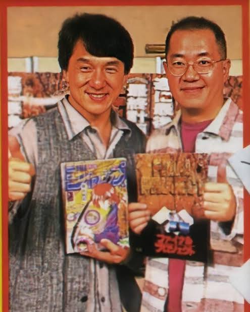 GokuOfAlanna's tweet photo. Hoy en el Cumpleaños 66 del Maestro Jackie Chan, comparto algunas fotos con el Sensei Toriyama.. ¿Sabían que los estilos de Pelea de Cada Guerrero Z? Se basan en el estilo de Pelea del Maestro, Jackie Chan.

@renegarcia900 @ccp_mario @Ricardo_Silva_E https://t.co/t7xofng1d8