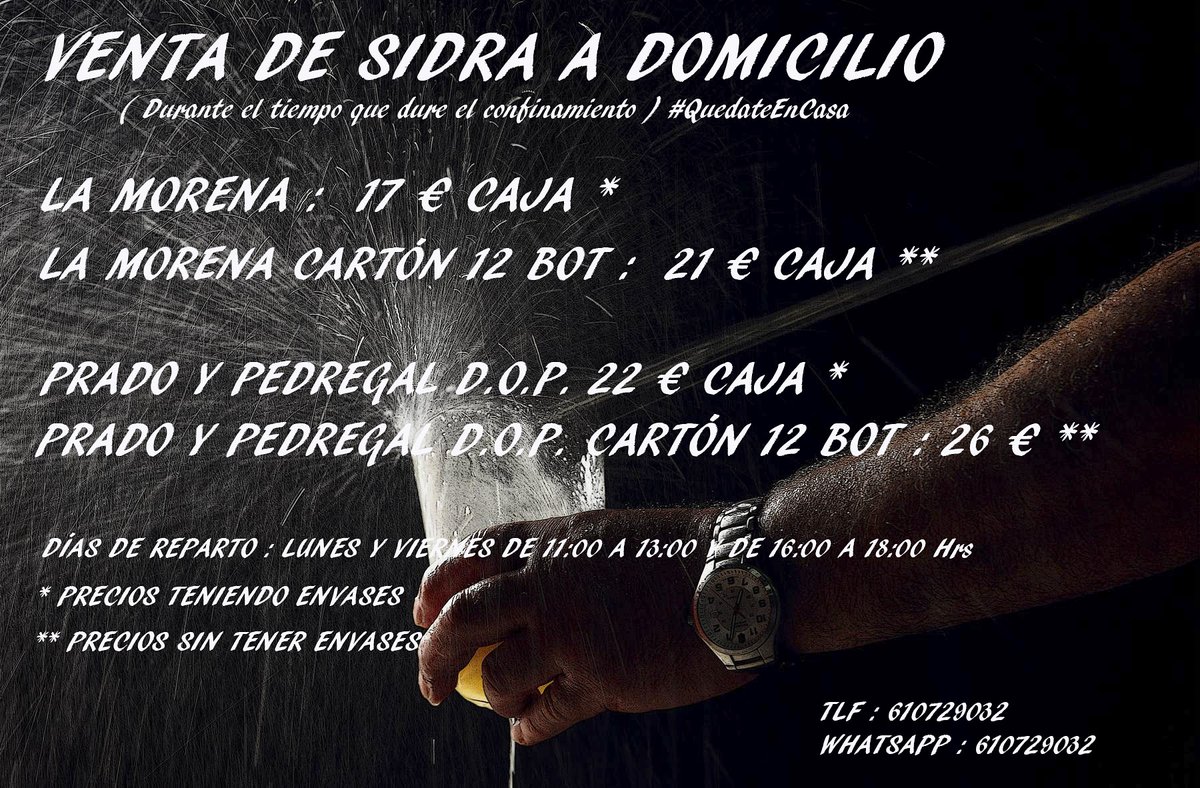 Lo mejor para esta cuarentena, Sidra del Llagar La Morena.
#yomequedoencasa
#QuedateEnCasa
#estevirusloparamosunidos 
#yaquedamenos