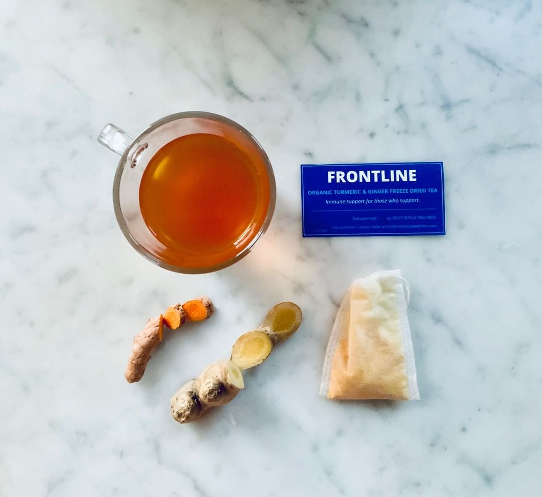 rootrescueca's tweet image. 2 years ago, after being diagnosed with inflammatory myocarditis, my wife Helen &amp;amp; I started a business taking raw organic turmeric &amp;amp; ginger to create frozen juice shots. As you know, these roots have long been regarded as potent #immunesupport nutrients. #ProjectFrontline