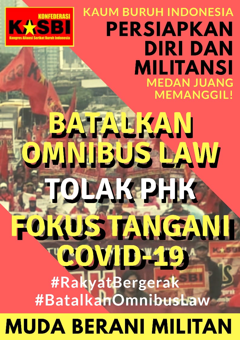 KasbiIndo's tweet photo. Selamat Pagi Indonesia.. @DPR_RI #BatalkanOmnibusLaw #FokusTanganiCovid19 https://t.co/HIJvINAcU8