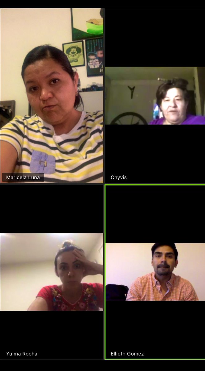 yulmarocha's tweet photo. Hoy #CoffeeTime virtual con @maricelaluna @Chivilica y #Ellioth Cómo ven si hacemos un #EnVivo de aniversario ??😬😱 https://t.co/BVQPkXNp5n