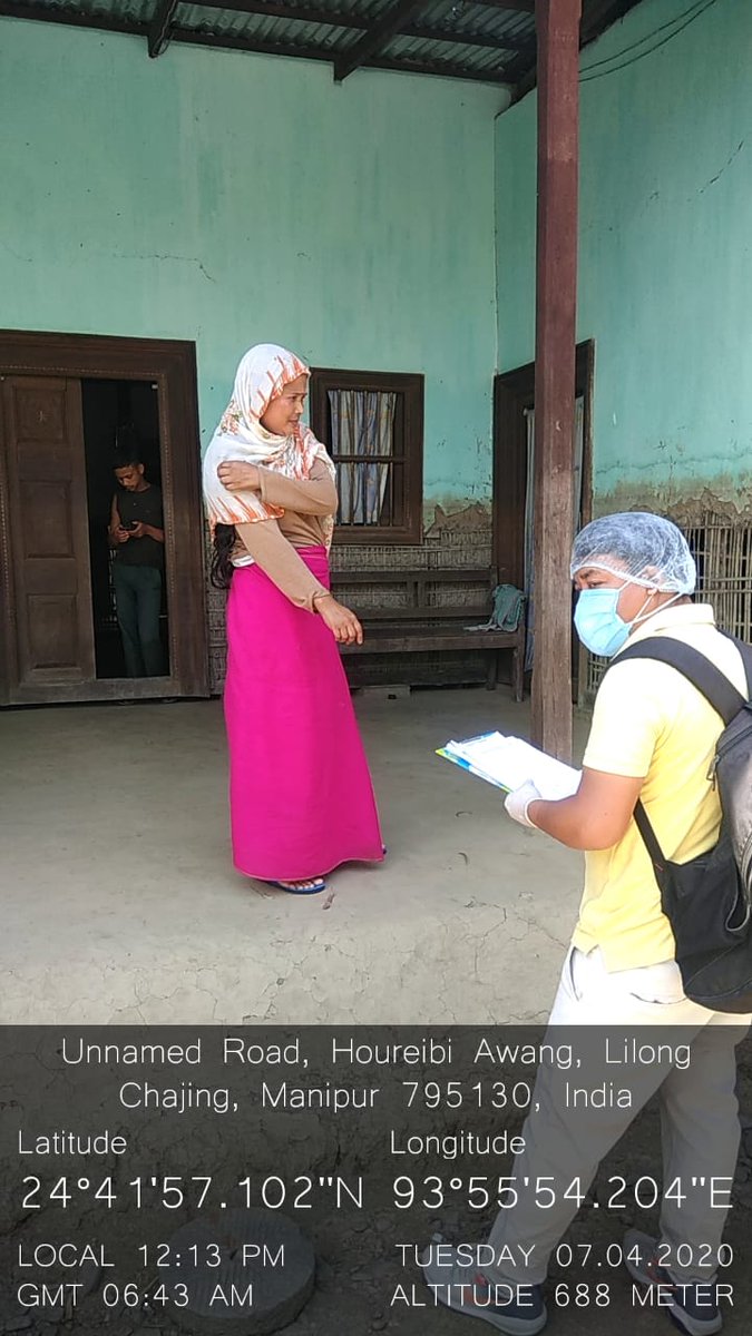 ManipurNhm's tweet photo. Surveillance teams and sub teams of District Health Society Thoubal conducting follow up visit at Containment Zone of COVID 19 positive case in Lilong Haoreibi Thoubal District manipur https://t.co/EZ8AWB1DlW