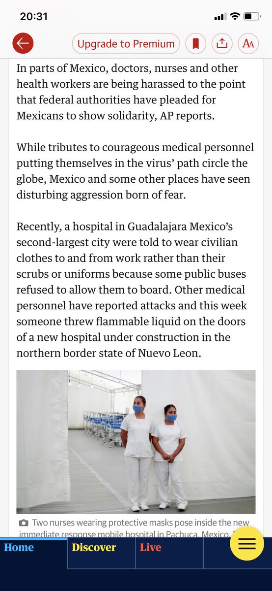 ja_leclercq's tweet photo. Los ataques y agresiones que han sufrido en Mexico trabajadores del sector salud llega la prensa internacional. Esto es motivo de gran vergüenza nacional, ataques y agresiones cobardes contra quienes arriesgan sus vidas para salvar las de otros. https://t.co/ia2PxcO6z5