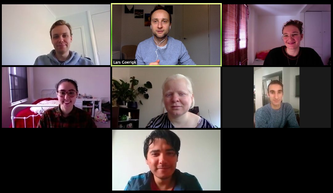 I'm starting to get used to our virtual Wednesday-morning coffee breaks. <a href="/TwoThirdsDale/">Dale Lonsdale</a> <a href="/amychancock/">Amy Hancock</a> <a href="/dawappett/">Dr Domi Wappett</a> <a href="/NishaMehta06/">Dr Nisha Mehta</a> @NajibiAsim <a href="/mkasaneva/">Dr Marcos Casanova-Páez</a>