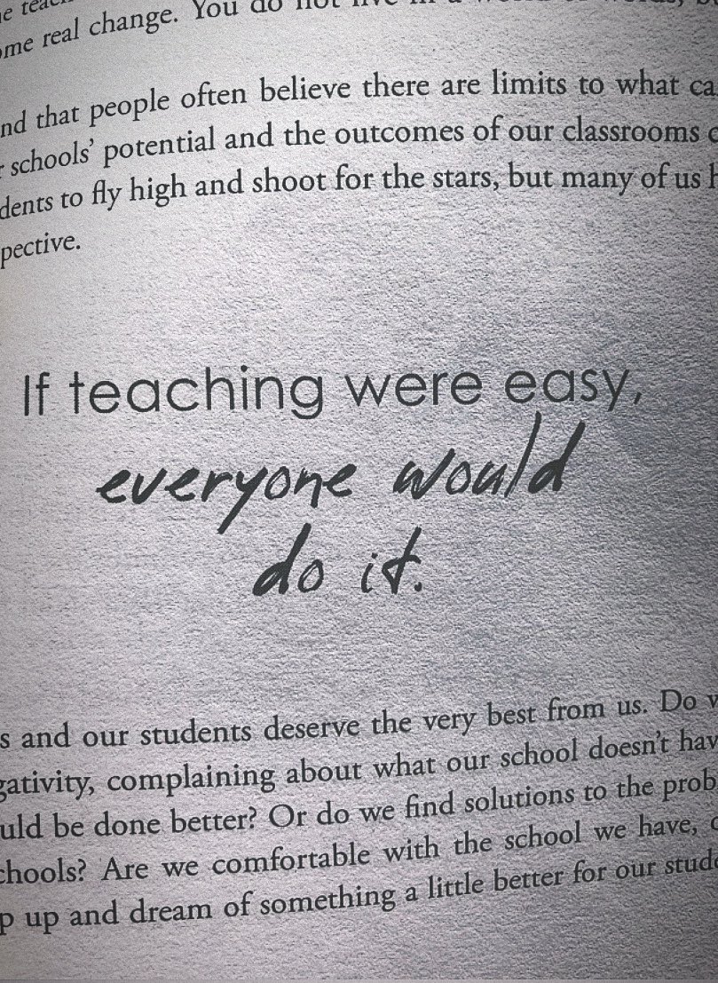 mr_Alsheimer's tweet photo. This speaks volumes today more than ever!

“If Teaching were easy, everyone would do it.”

Amazon 📚 ➡️ https://t.co/VWz7kwOS3g

#NextLevelTeaching #DBCincBooks https://t.co/CvL9XjcruV