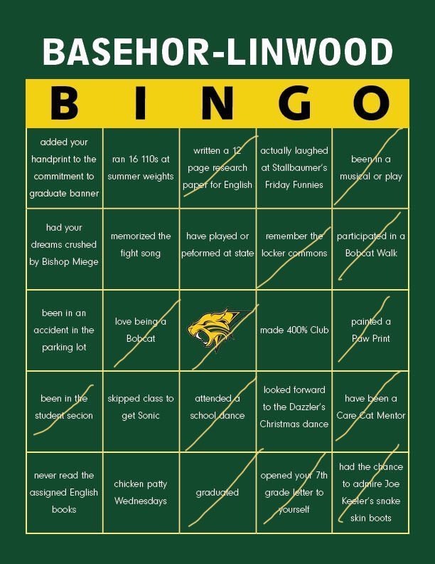n_fifth's tweet photo. @BasehorPep @BLHS_Principal @blhsathletics @blhsnews @dlhoward32 If you got a BINGO in the O column you mut be an alumni 😂😂😂 #BobcatBINGO #BobcatNation #BLHS #snakeskinboots 👏🏻👏🏻 👏🏻👏🏻👏🏻 https://t.co/7Ql2hgZGkH