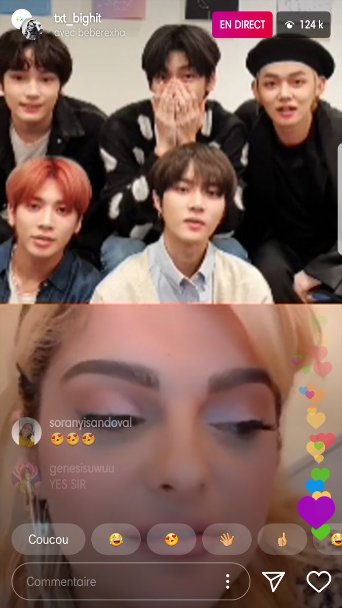 koobyeol_'s tweet photo. On a faillit perdre Soobin il était si intimidé 😃 Ils sont adoraaables 
#BebeRexhaWithTXT https://t.co/uiYiRpiiWr