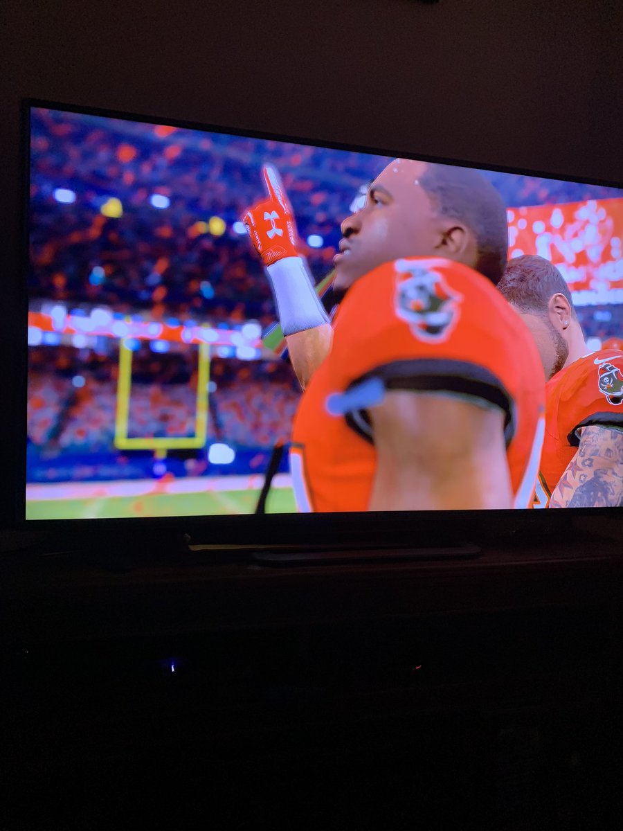 jcdelatorre's tweet photo. Yes, Tom Brady and the #Bucs just won the #SuperBowl in my Madden franchise. @EAMaddenNFL https://t.co/vGEMrA7JY7