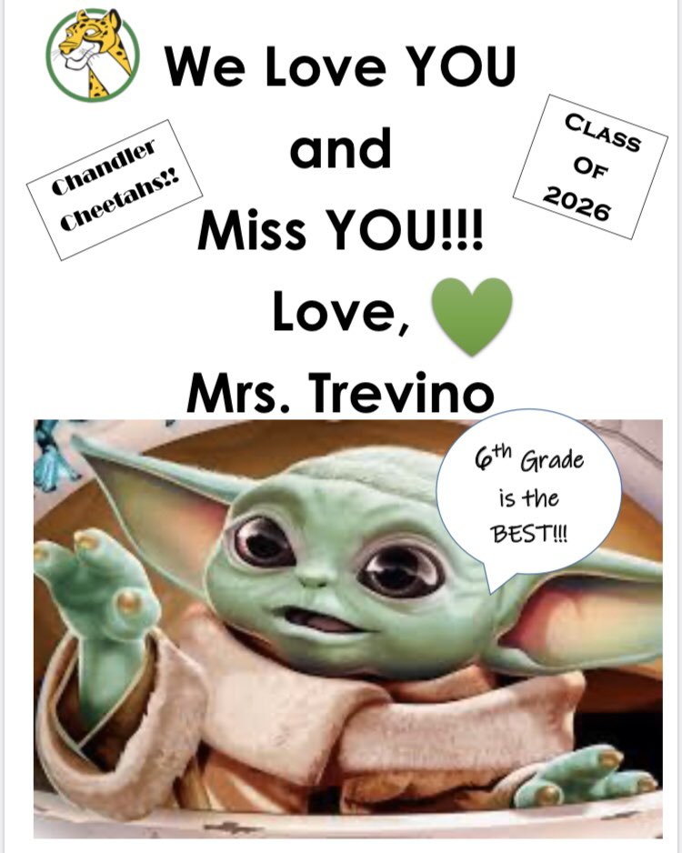 Missing our kiddos!!! <a href="/cheetahchandler/">Carlena Chandler Elementary School</a>