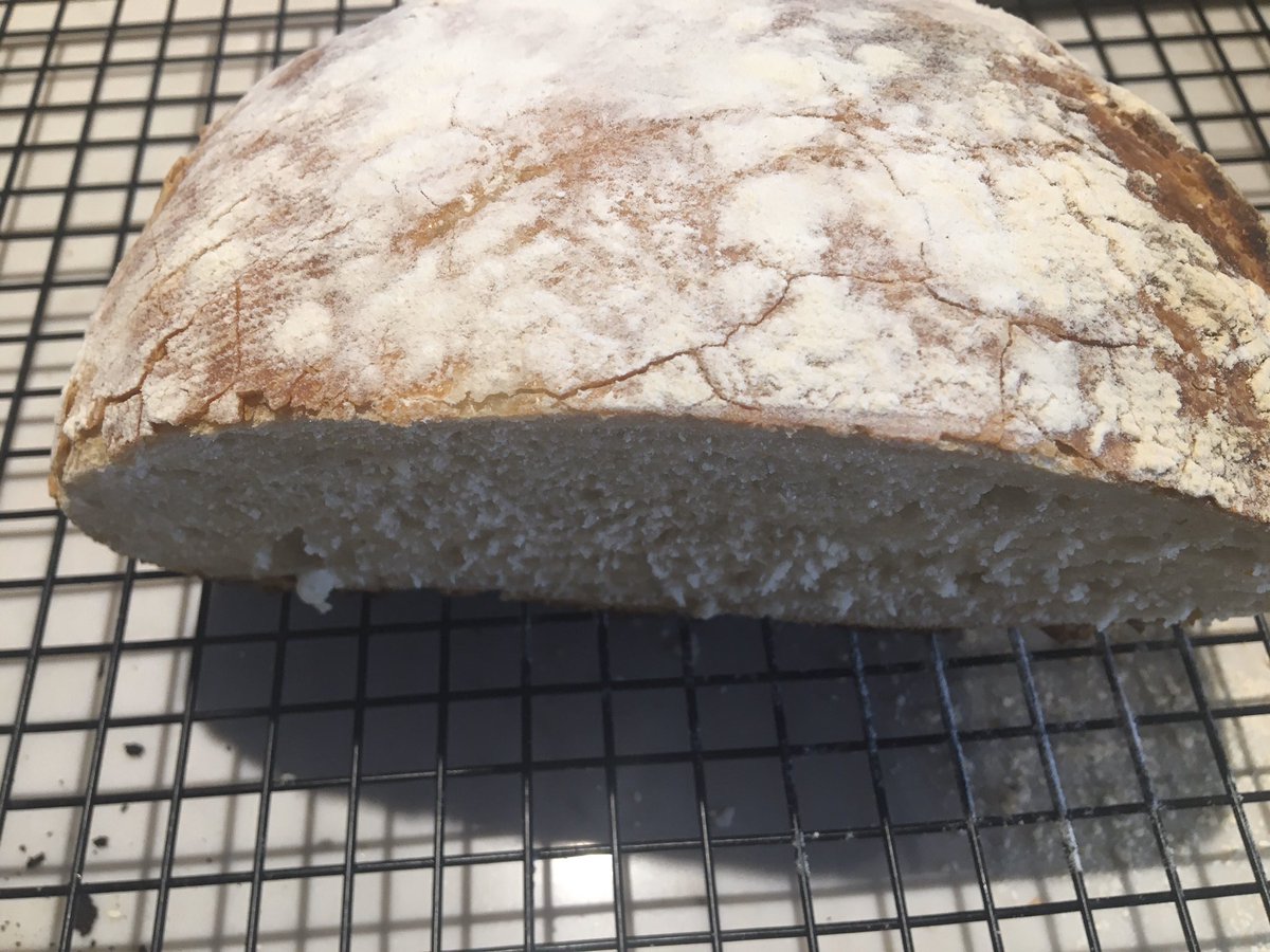 gsmcmahon's tweet photo. This is why @Thornquill and I are such a good team. I started this last night and he finished it today and together we made something beautiful.  #sourdough #everyoneelseisdoingit https://t.co/7gVgI6NOo8