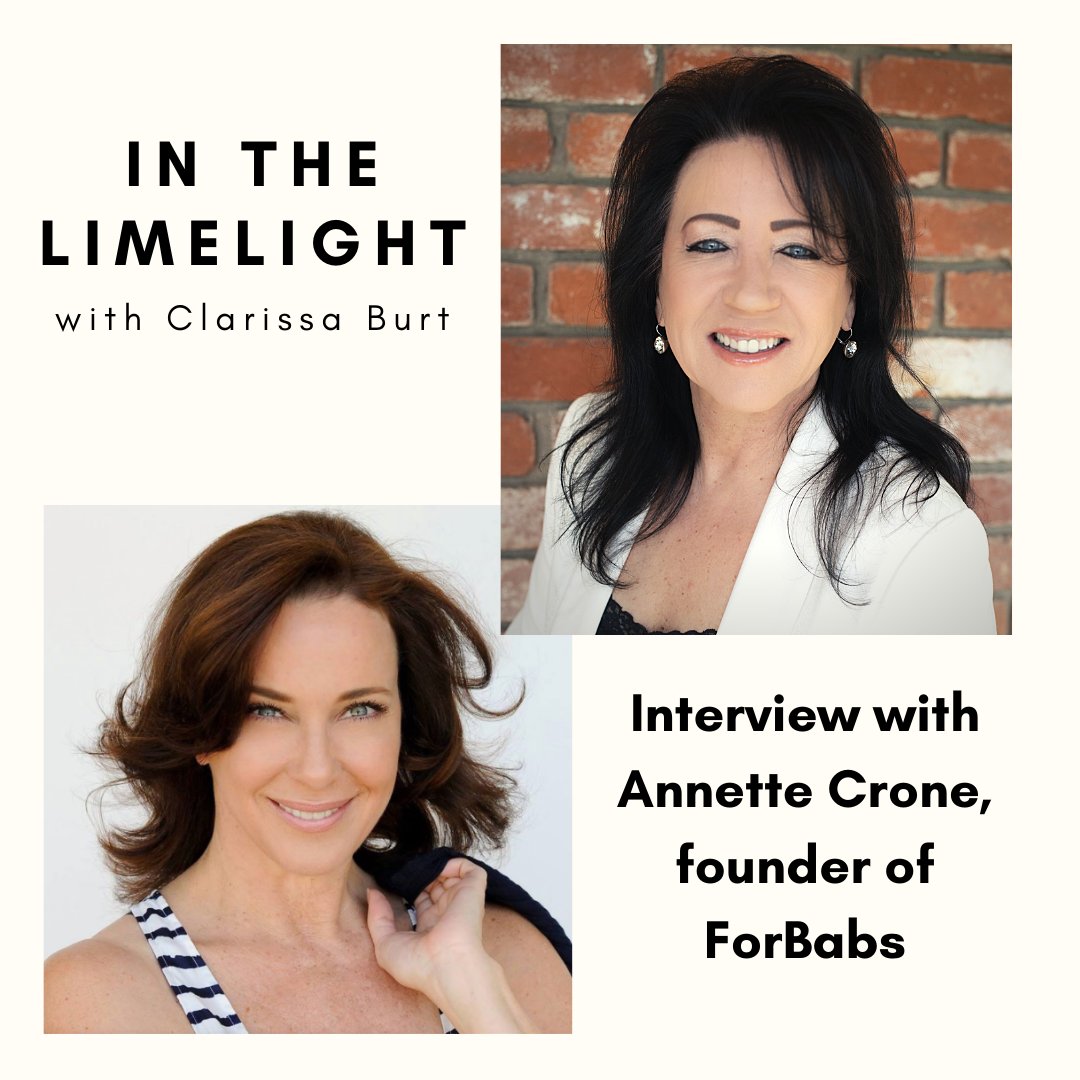 In the Limelight Podcast Interview with <a href="/clarissaburt/">Dame Clarissa Burt</a> and Annette Crone, founder of <a href="/MyForbabs/">forbabs_brushes</a>!