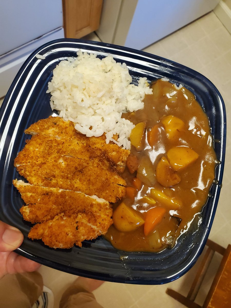 I crave Japanese curry, so I cooked some for dinner.