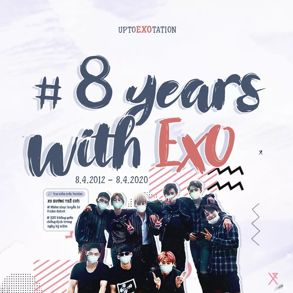 PhacPanh's tweet photo. #우리의_청춘_시대는_엑소라고_부른다

 Happy 8 years. 🥳

Con đường sau này chúng ta tiếp tục bước nhé. EXO và EXO-L chúng ta cùng bước đến vinh quang, viết những câu chuyện thật đẹp.

We Are One EXO &amp; EXO-L.❤ https://t.co/xcHXPi1cZX