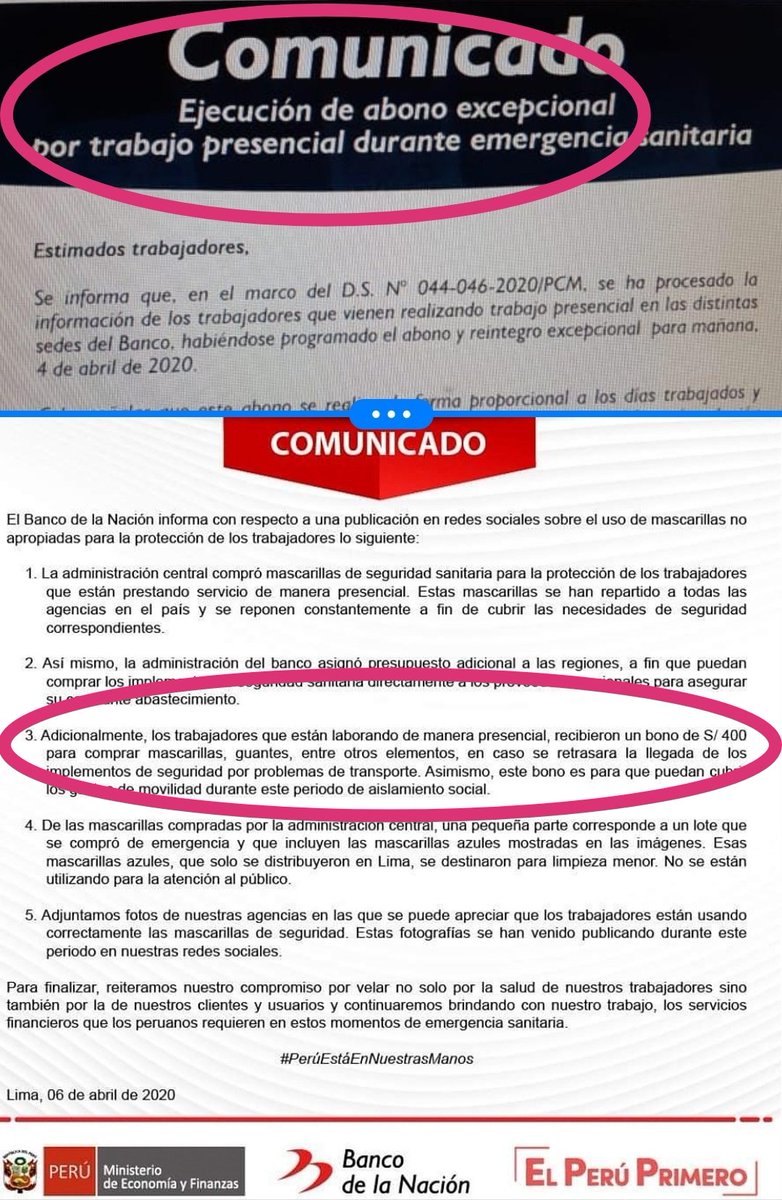 SinatbanJ's tweet photo. @BancodelaNacion MIENTE LA INEPTA ADMINISTRACION DEL @BancodelaNacion LOS BONOS COMO EN EL SECTOR SALUD, SON POR LA SACRIFICADA LABOR DE TRABAJAR EN ESTA PANDEMIA, NO PARA COMPRAR LO QUE NO COMPRARON O COMPRARON MAL @MartinVizcarraC @ToniAlvaL @PhillipButters @RPPNoticias @canalN @noticiAmerica https://t.co/kEuaqyryOd