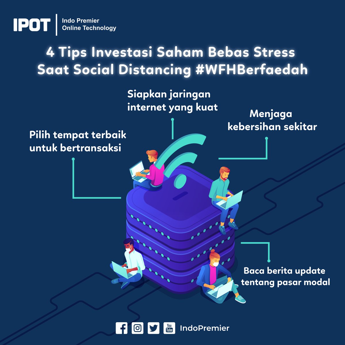 indopremier's tweet photo. Sobat IPOT,
Ingin investasi saham yang bebas stress dikala masa Social Distancing? Cek aja disini! Jangan lupa, kalo mau investasi via IPOT ya #SekuritasTerpercaya
.
#WFHBerfaedah #SemuaPakaiIPOT #EraNew #IPOTAja #MulaiSekarangdiIPOT #DiRumahAja #PinterBersamaIPOT https://t.co/EXSfSFxm7k
