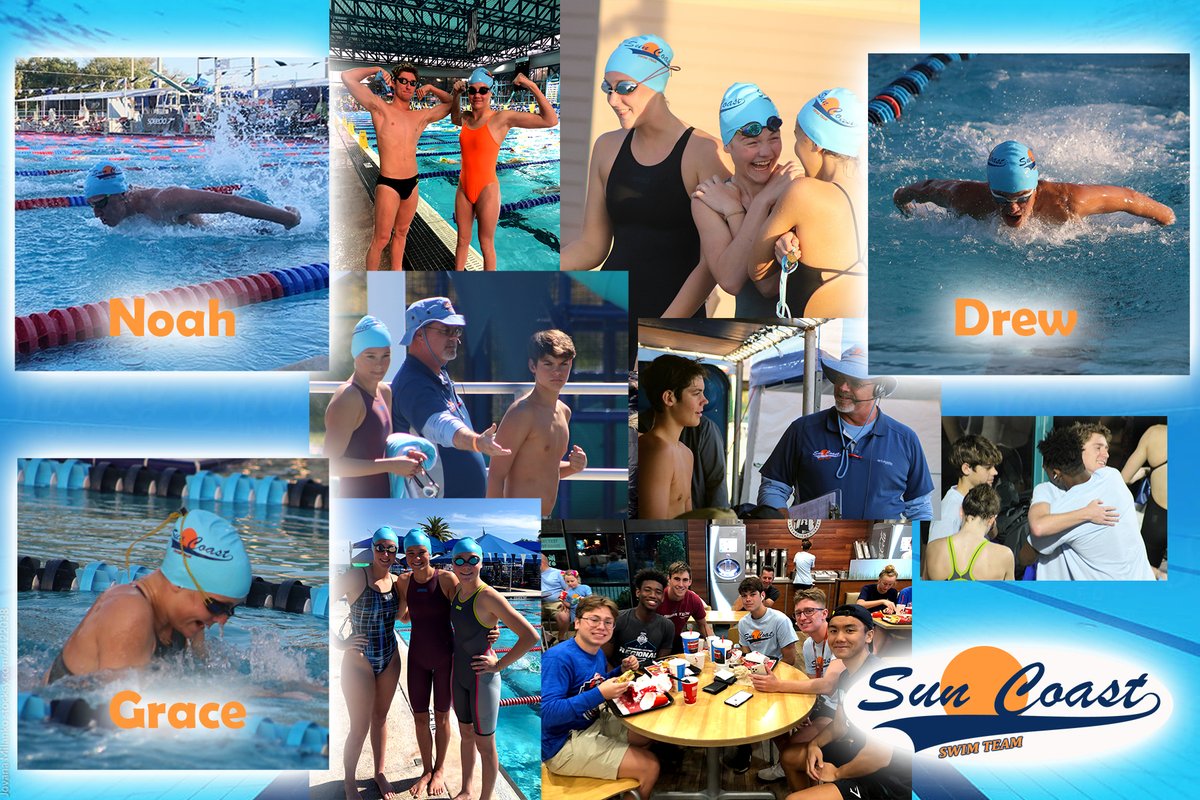 swimscst's tweet photo. It felt from day one that they were always a part of the family, well today it's official. The 120-days are up and Noah, Drew &amp; Grace are Sun Coast Swim Team swimmers!!!! https://t.co/DlEe7nQfwL