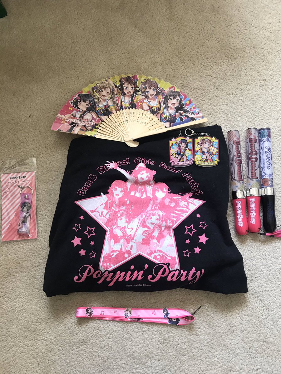 I don’t have too much merch (most of my money goes to buying Bandori Weiss Schwarz cards), but I want to show my support for my favorite franchise! #MyBanGDream #GBP2ndYear