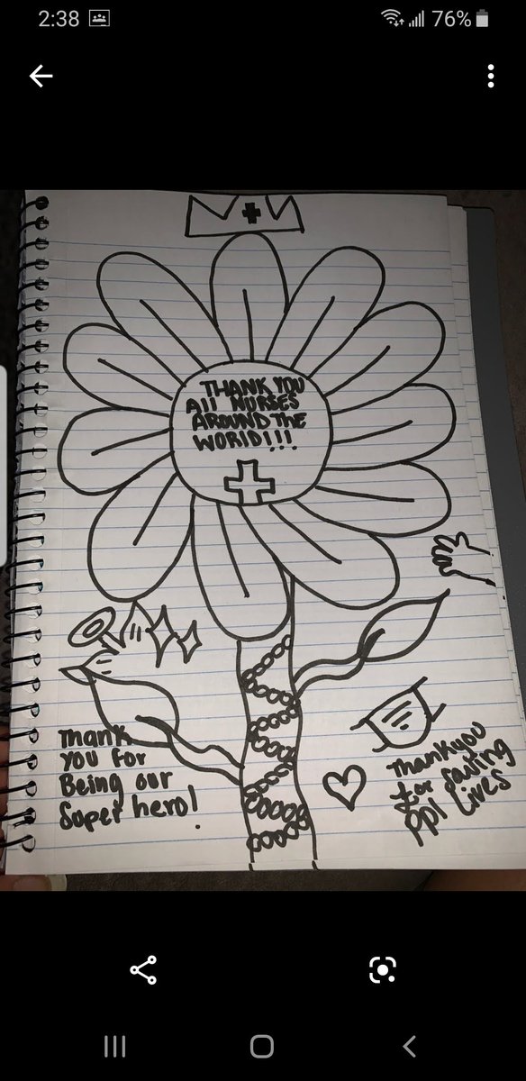 Rodriguez_25bve's tweet photo. In honor of National World Health Organization Day, my students created some special messages for nurses. #nurses #NationalWorldHealthDay @BelleviewDogs https://t.co/uZot2WxMu5