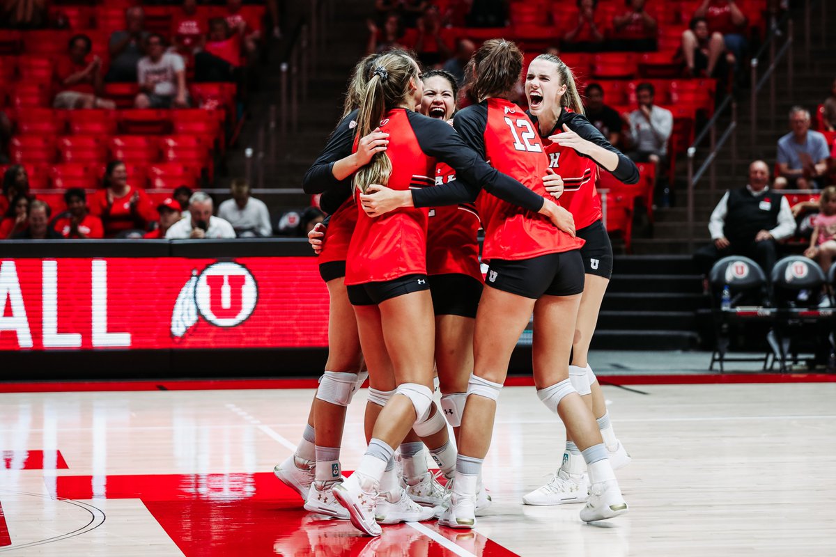 UtahVolleyball's tweet photo. Utah finished third in the Pac-12 with a 14-6 record! Both were program highs since joining the conference. #Utestrong https://t.co/oNm1JSDPsT