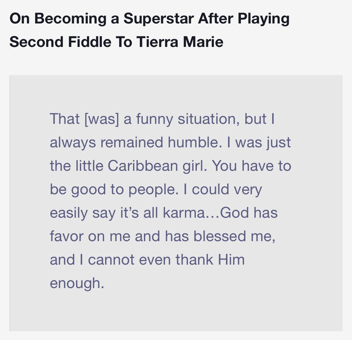 In 2007, Rihanna discussed in Peach Magazine being neglected by her label for Teairra.“I always remained humble, I was just the little Caribbean girl. I could very easily say it’s karma. God has favor on me and has blessed me.”Ending Chapter 1 of Rihanna’s resilience.
