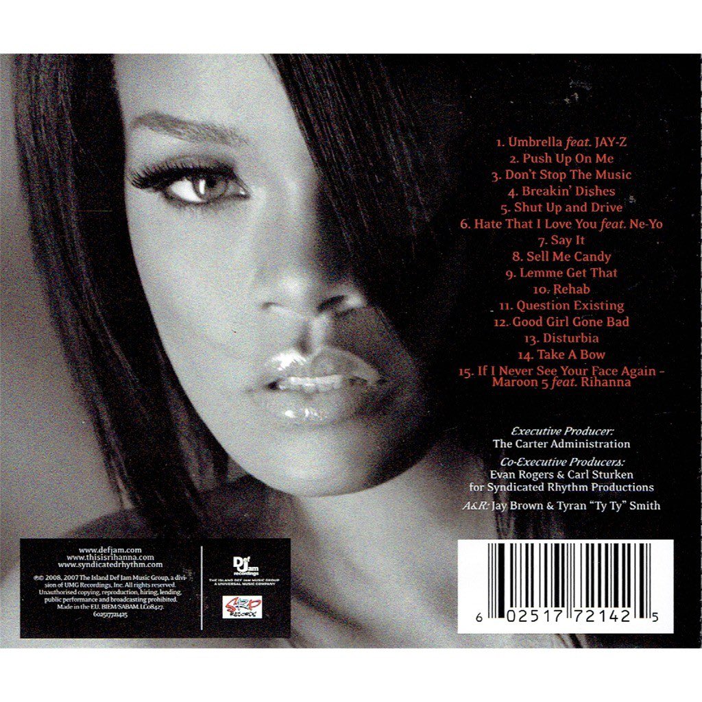 “Good Girl Gone Bad” still holds up as a pivotal moment in Rihanna’s career.With an edgier sound and bold new look all comparisons to her peers ceased. @digitalspy noted that the album was the closest to “Thriller” that 2007 would produce.