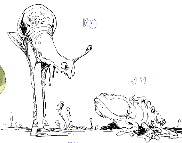 some of ma drawpile drawings!!! from pile draw with @r_bitor and @bnnrvn !!! 