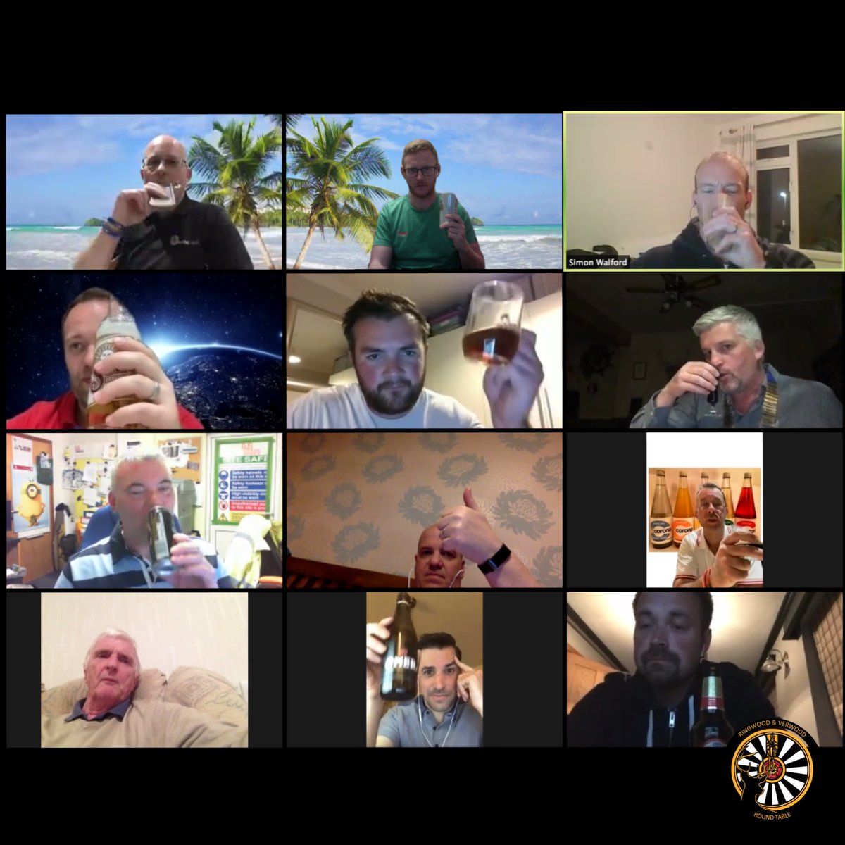 RingwoodRT's tweet photo. The motto of Round Table is “Adopt. Adapt. Improve” - Tonight we (Plus a few friends) held our first Zoom meeting, and embodied that motto. We Adopted new technology to Adapt to the current lockdown, and need l to Improve how we run it next time! #roundtable #ringwood #verwood https://t.co/15Dd9QXbxe