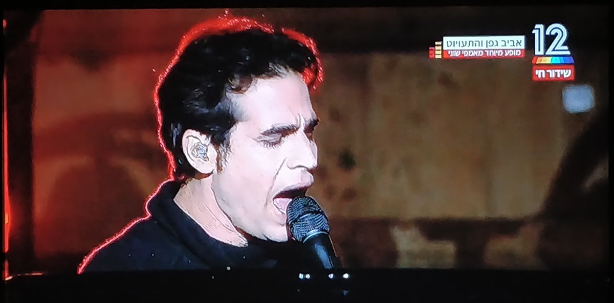 IsraelNews18's tweet photo. While everything is shut down in #Israel, #Channel12 broadcast every evening a live show, with no audience, of a leading Israeli Singer. This evening there’s a show of #AvivGefen, which was recognized as one of the leading Israeli Rock artists of the 90’s. https://t.co/XAlDvNfgB5