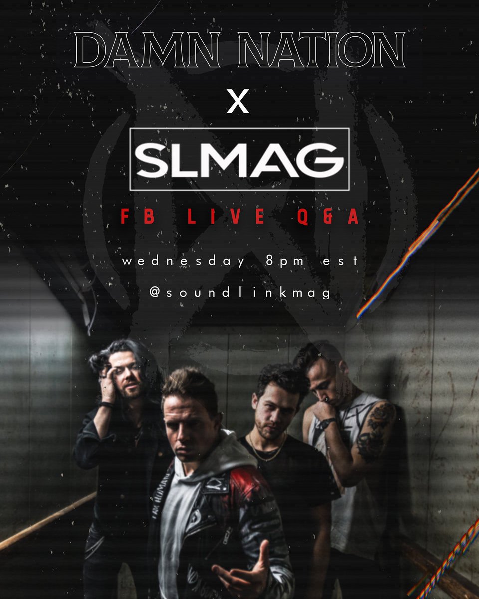 𝑻𝑶𝑴𝑶𝑹𝑹𝑶𝑾  𝑵𝑰𝑮𝑯𝑻

We will be holding a LIVE Q&amp;A w/ our friends at <a href="/soundlinkmag/">Soundlink Magazine</a>! This will also be streaming on their Twitch (SoundlinkMag) &amp; their YouTube channel (soundlinkTV) 

Join us at 8PM EST &amp; Ask a DAMN Question

#WEAREALLDAMNED