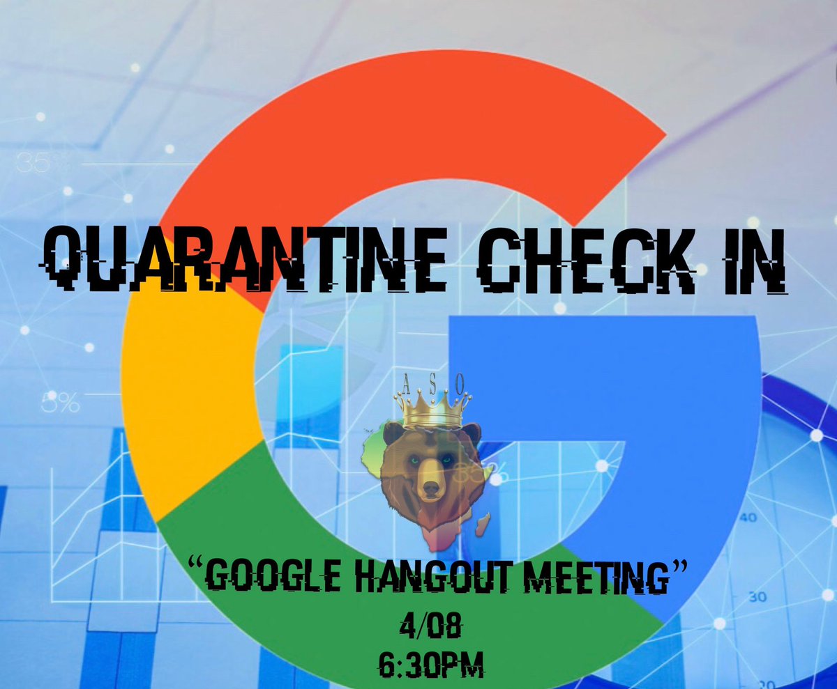 MorganStateASO's tweet photo. Got the Quarantine Blues ? 🤧
Join ASO 🌎tomorrow evening at 6:30pm as we have our first virtual meeting💻!
#ASOWEDNESDAYS https://t.co/OmwvYh8ymS
