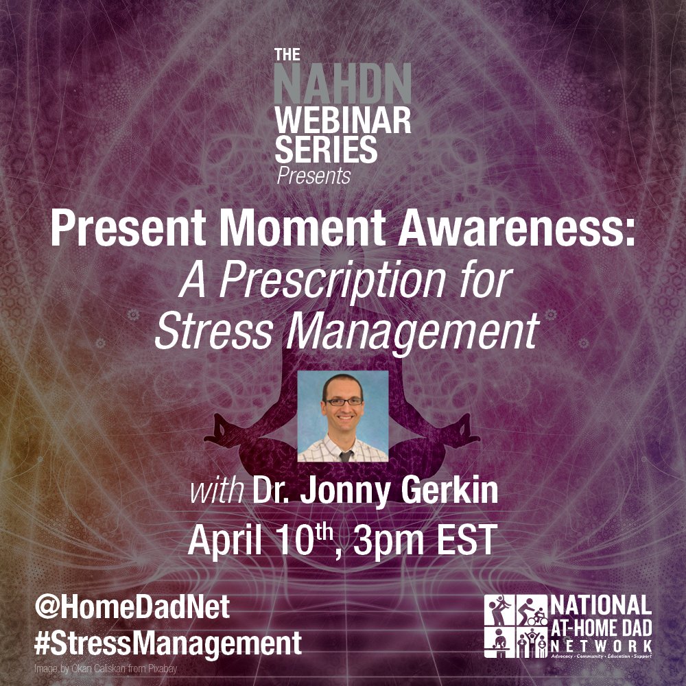 homedadnet's tweet photo. If you’ve felt unfocused and stressed during these turbulent times, Dr. Jonny Gerkin will help bring attention to your needs and tools to help you enter your day with intention so you can be better dads for your kids and minimize the stress. https://t.co/U7ePsbxwcE