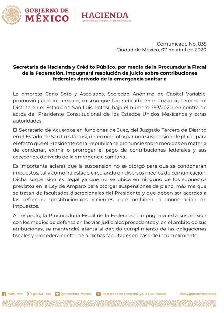 FISCALISSIMO's tweet photo. Ya respondió hacienda https://t.co/fLpf5Gkc3o