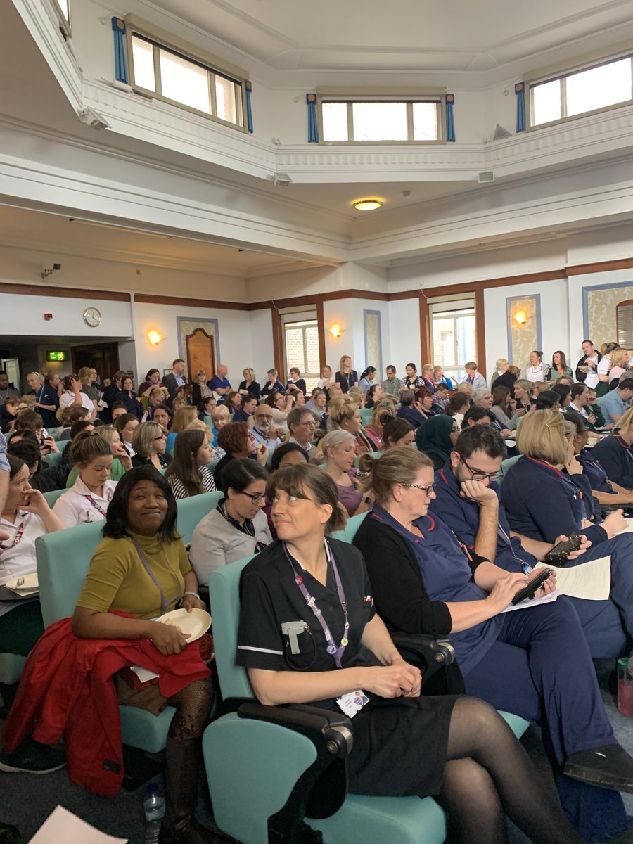 myobstetrician's tweet photo. Don’t think I shall ever forget the #COVID19 #grandround ⁦⁦@WHHNHS in my career⁩ ... clearly none of us knew much about the disease #SocialDistancing ... it looks weird now to see so many folk in a room! #dropletspread #studymicrobiology https://t.co/oGgPZ6YVZp