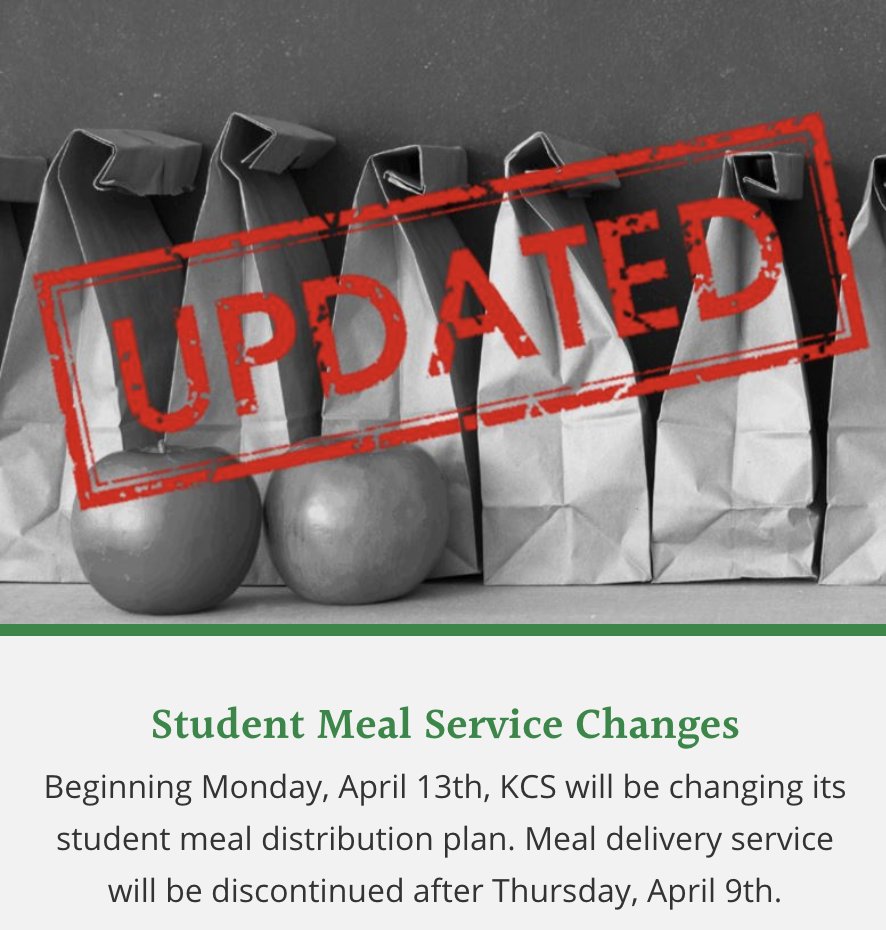 KCS_NC's tweet photo. Following recommendations from Cabarrus Health Alliance and the CDC KCS is changing its meal service options. Please check this out for details! https://t.co/RPzWGVCckf Cabarrus County Government  City of Kannapolis - Community News @CabPartnership https://t.co/kKtvEbuOaP