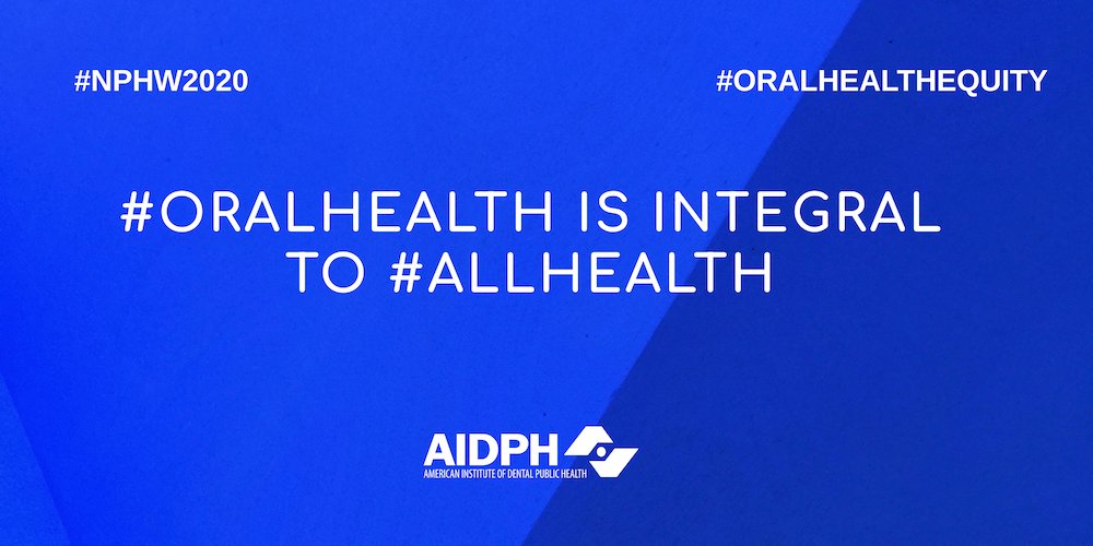 appletreedental's tweet photo. Why does @appletreedental stand behind providing #dentalcare to those with barriers to it?  Because #oralhealth is integral to #allhealth.  The mouth is part of the body.

#NPHW2020 #OralHealthEquity https://t.co/HJ6ltcdlyf