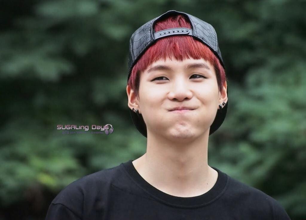 yoongi’s red choppy bangs — a thread
